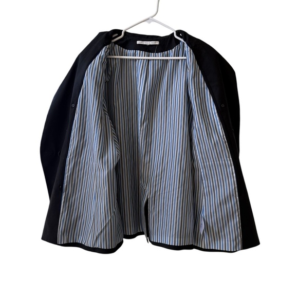 VERONICA BEARD Empire Linen Dickey Jacket Black Sz 14 - Picture 5 of 12